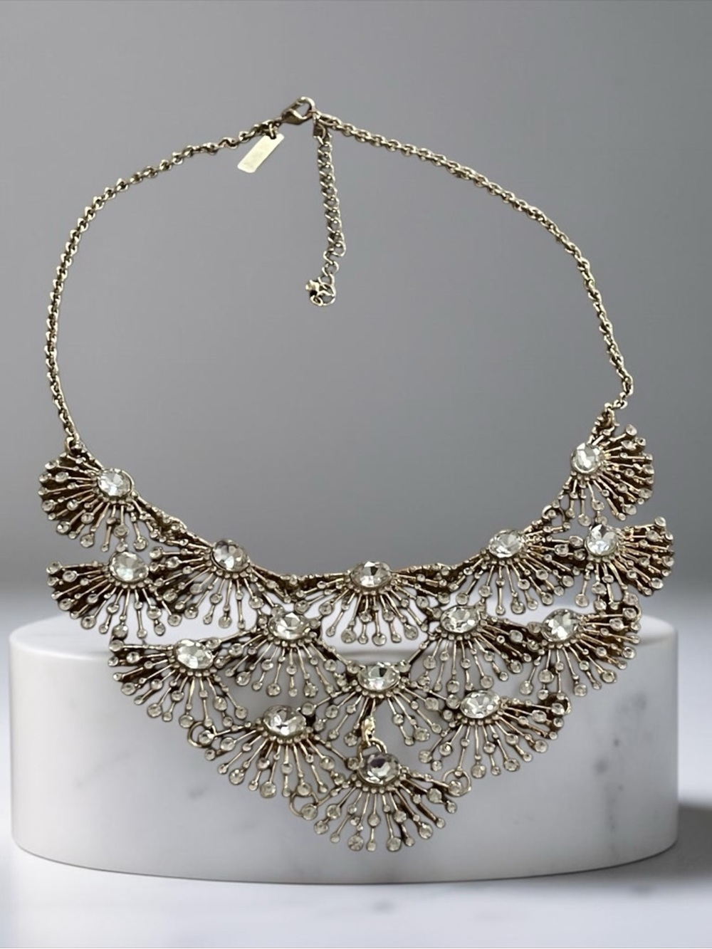 Gold-Tone Crystal Statement Necklace - Women Jewelry